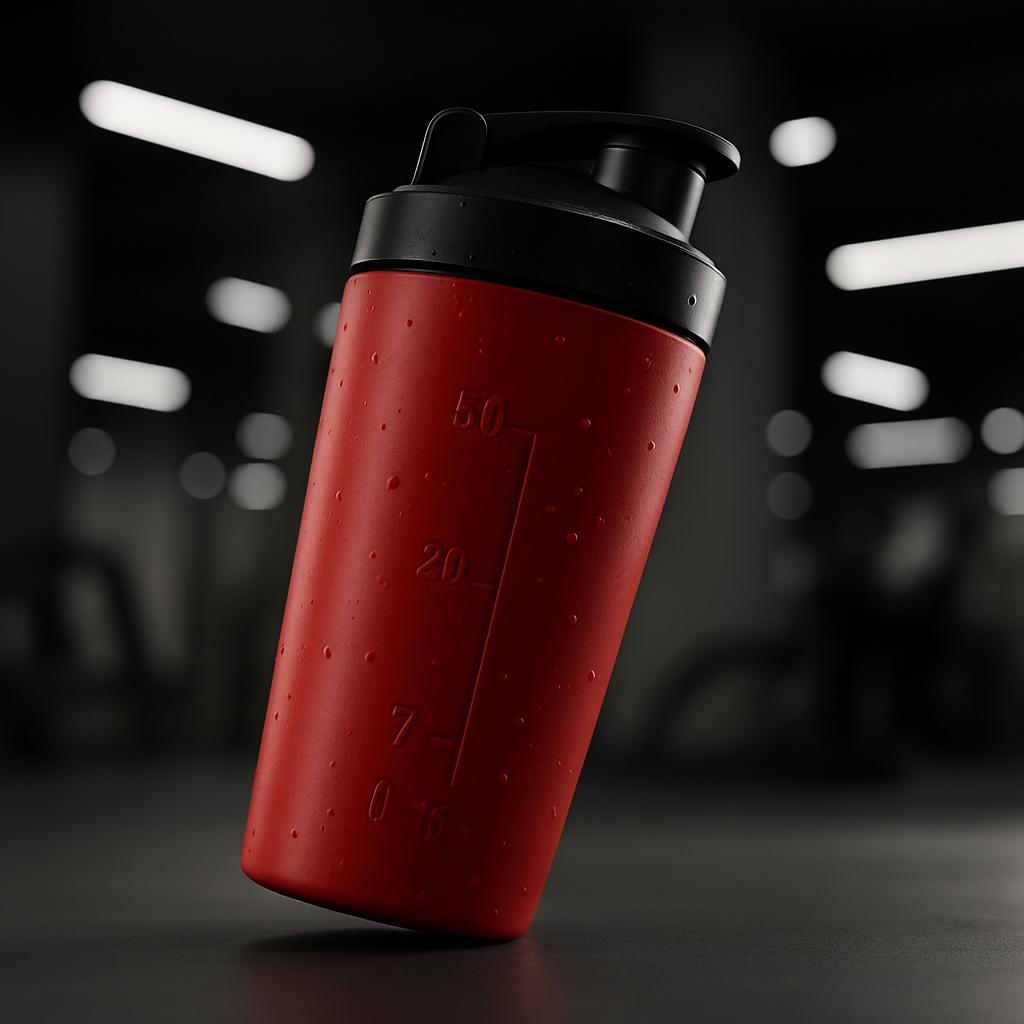 SteelFuel stainless steel protein shaker bottle with whisk ball